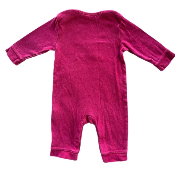 Old Navy Girls One Piece Long Sleeve Snap Romper Jumpsuit 3-6 Months - Picture 3 of 6